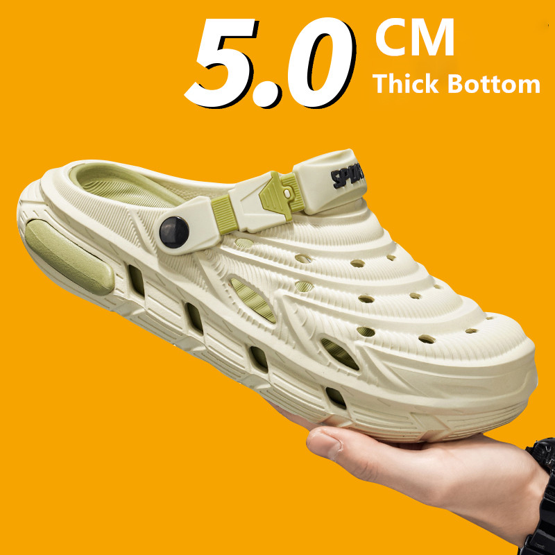 Water Shoes - รองเท้าแตะผู้ชายแบบนุ่มพื้น EVA รุ่นใหม่ปี 2026 รองเท้าใส่ในสวนสำหรับฤดูร้อน รองเท้าใส่ได้ทั้งชายและหญิง