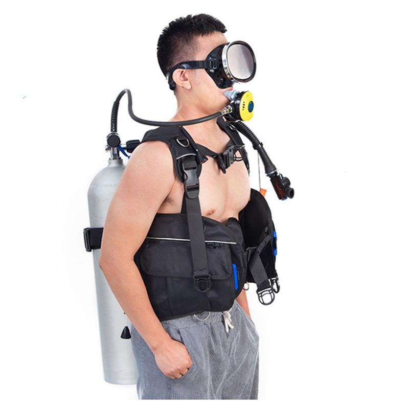 Snorkel Set - เสื้อชูชีพดำน้ำแบบปรับได้ด้านหน้า BCD เสื้อเวทสูทพร้อมกระเป๋าแบบรวมน้ำหนักแบบปลดเร็ว S/M/L/XL