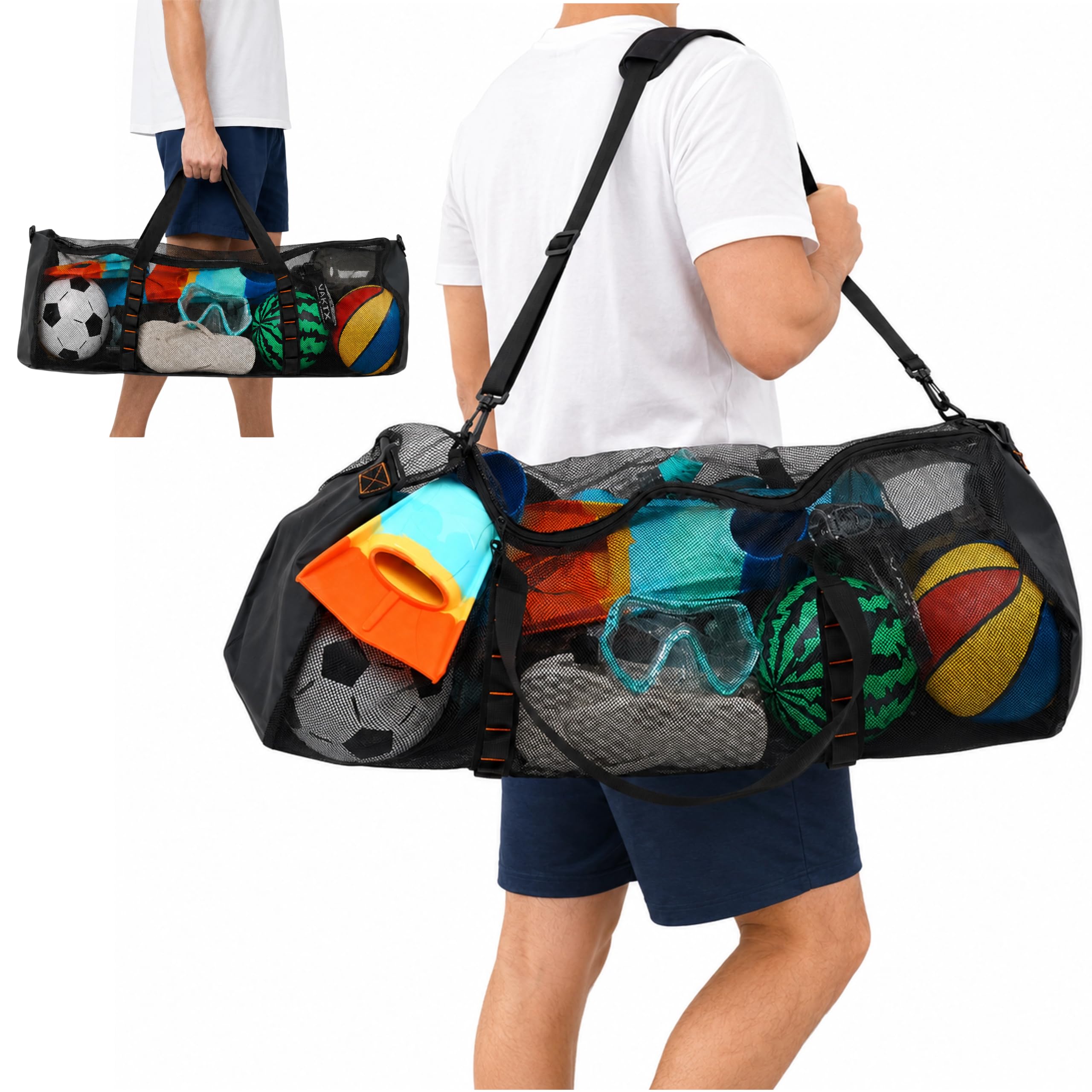 Snorkeling Gear - กระเป๋าตาข่ายสำหรับเดินทางและดำน้ำ ขนาด 113 ลิตร และ 43