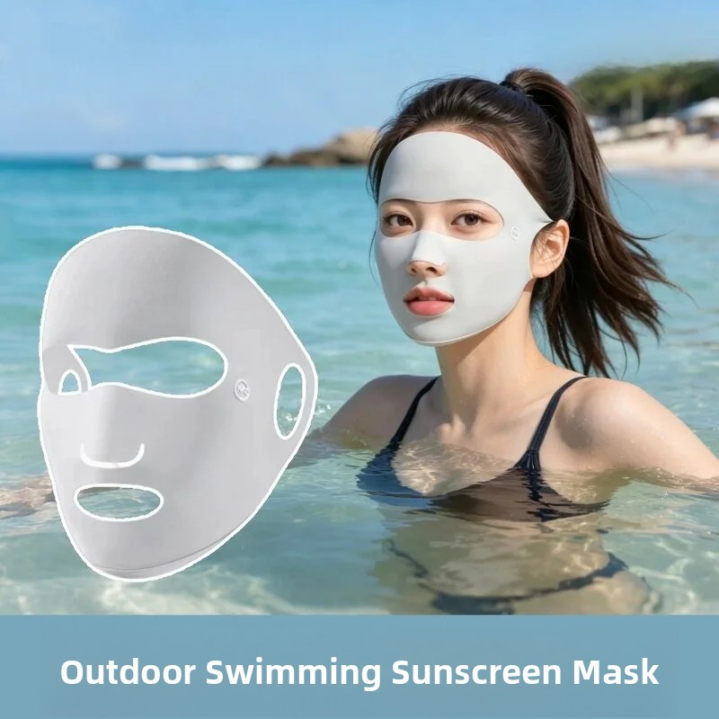 Diving Mask - หน้ากากกันแดดแบบเต็มหน้าสำหรับว่ายน้ำ ดำน้ำ ระบายอากาศได้ดี เหมาะสำหรับเล่นเซิร์ฟ ปิดปากและจมูก สำหรับเยาวชน