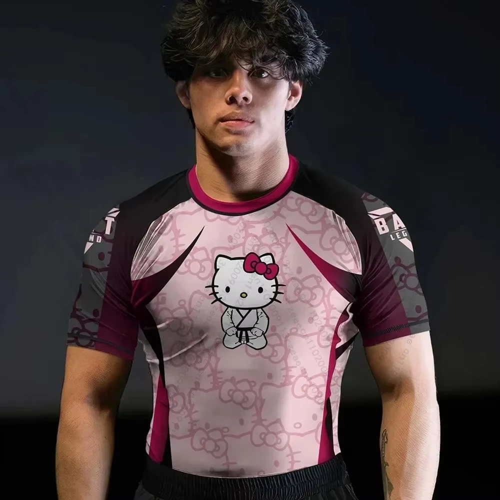 Rash Guard - เสื้อยืดสำหรับผู้ใหญ่และเด็ก ชุดกีฬาลำลอง เสื้อฮาโลวีน ของขวัญ เสื้อฟิตเนส ยิม