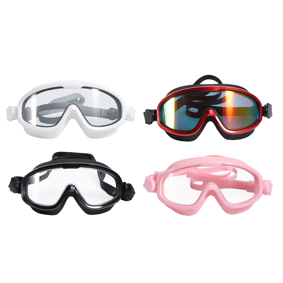 แว่นตาว่ายน้ำกันน้ำสีขาว เลนส์ - Goggles Swim บทวิจารณ์และราคา