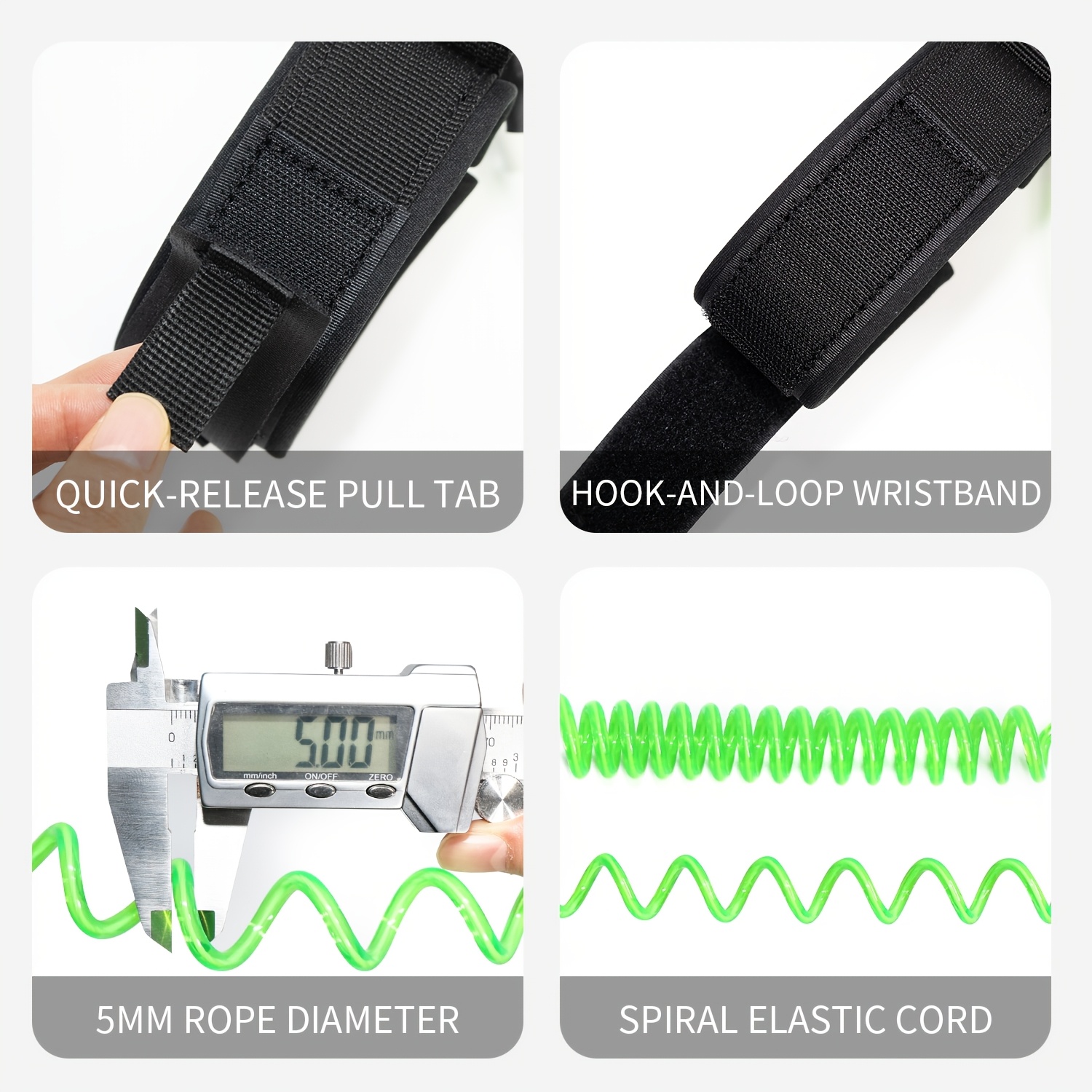 สายรัดข้อมือสำหรับเล่นบอดี้บอร - Surfboard Leash บทวิจารณ์และราคา