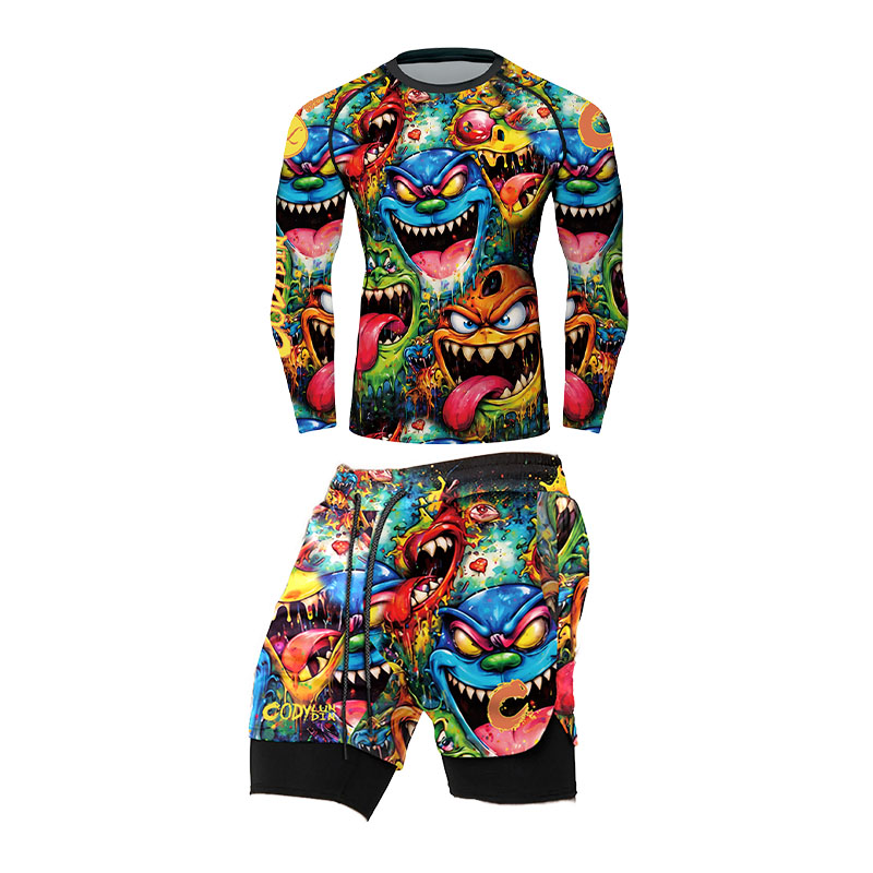 เสื้อรัดกล้ามเนื้อผู้ชายลายกรา - Rash Guard บทวิจารณ์และราคา