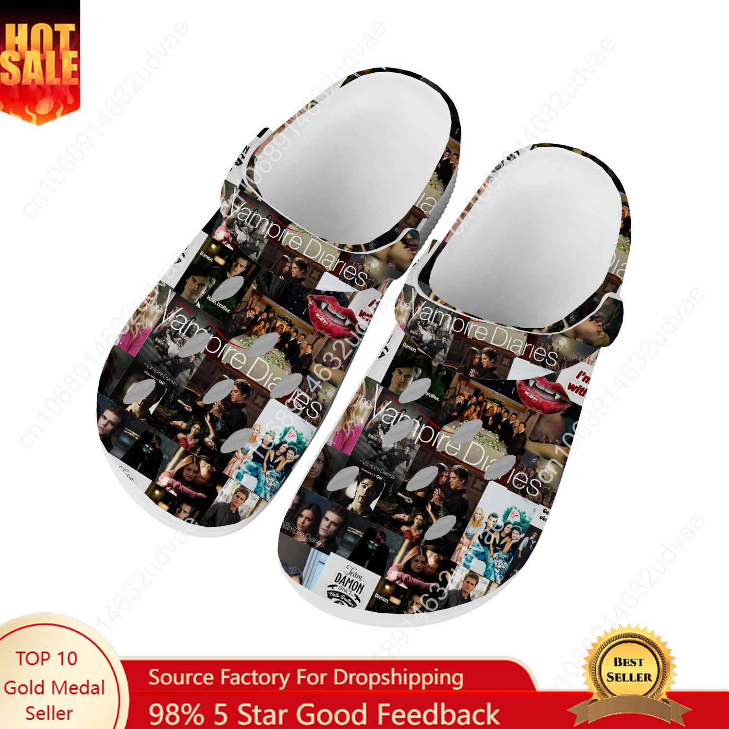 รองเท้าแตะรูระบายอากาศลายแวมไพ - Water Shoes บทวิจารณ์และราคา