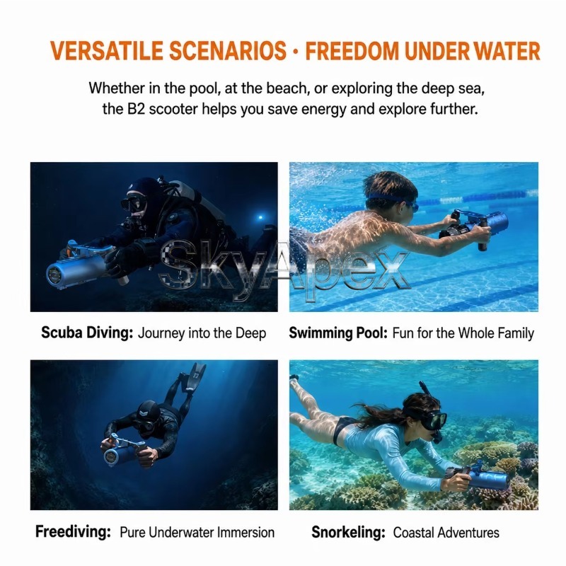 เครื่องขับเคลื่อนใต้น้ำแบบพกพา - Snorkeling Gear บทวิจารณ์และราคา