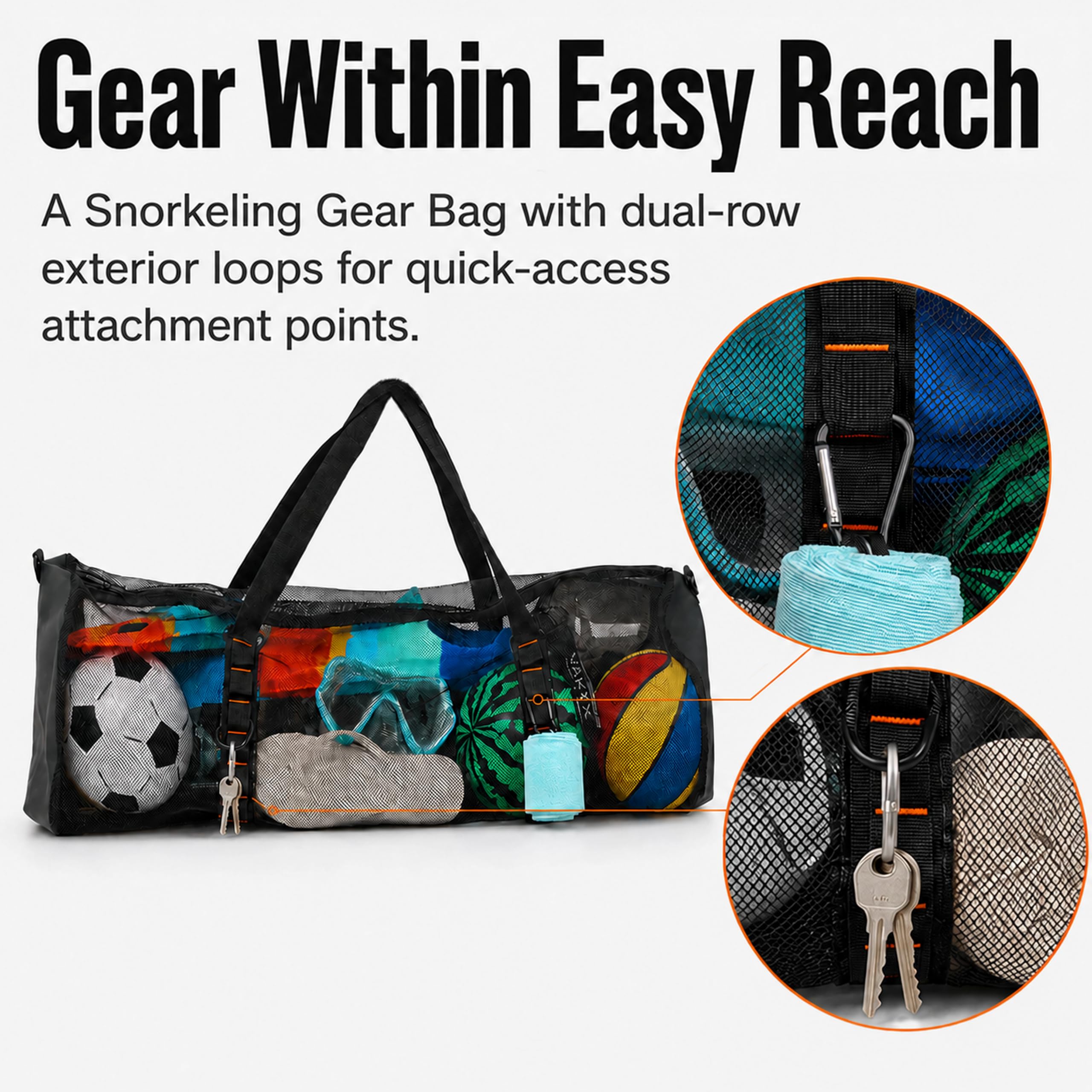 กระเป๋าตาข่ายสำหรับเดินทางและด - Snorkeling Gear บทวิจารณ์และราคา