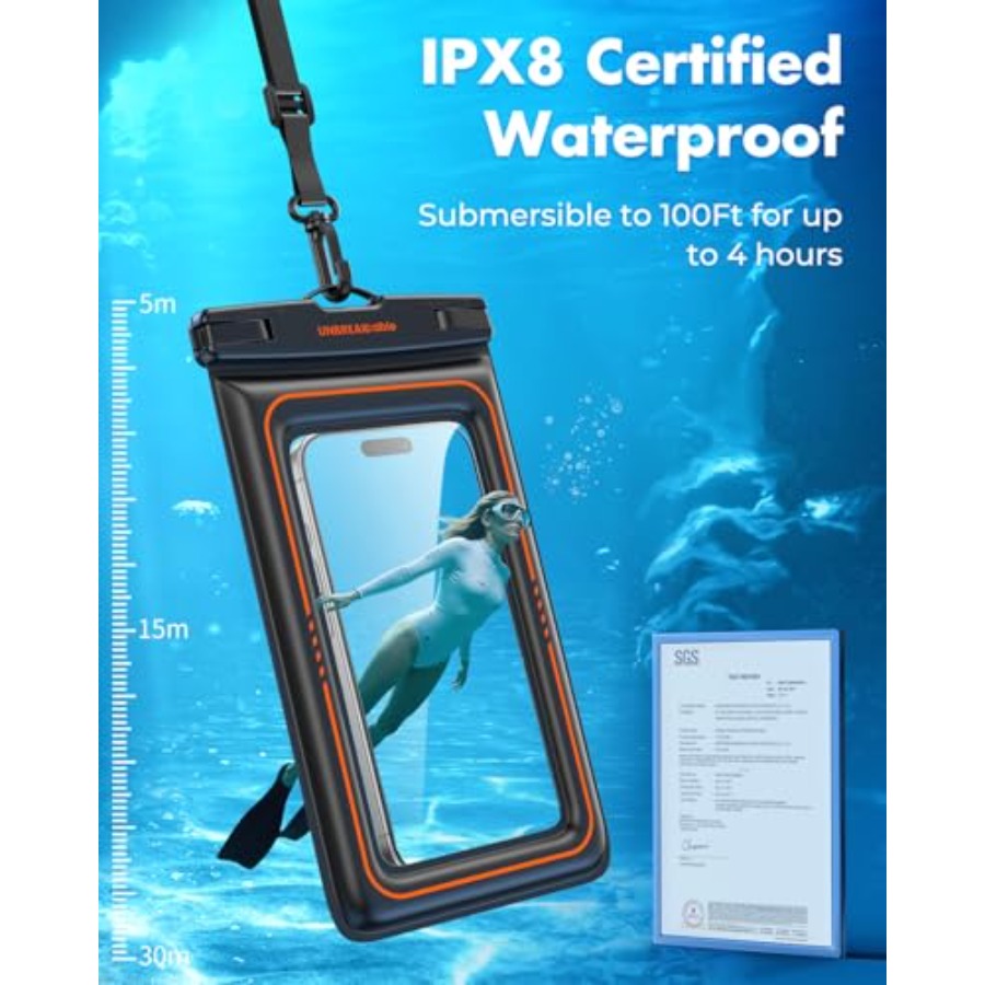 ซองกันน้ำสำหรับโทรศัพท์แบบลอยน - Dry Bag Waterproof บทวิจารณ์และราคา