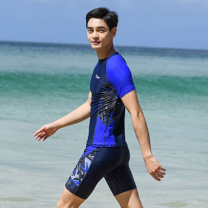 Plus ขนาดชุดว่ายน้ำสไตล์เกาหลี - Wetsuit Men บทวิจารณ์และราคา